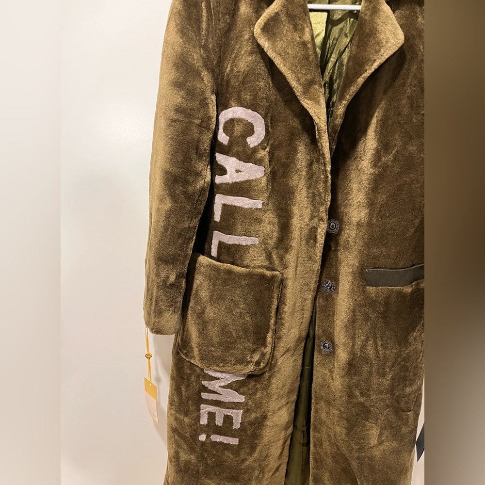 Lamb Fur Hunter Green Women’s Coat - Picture 2 of 9